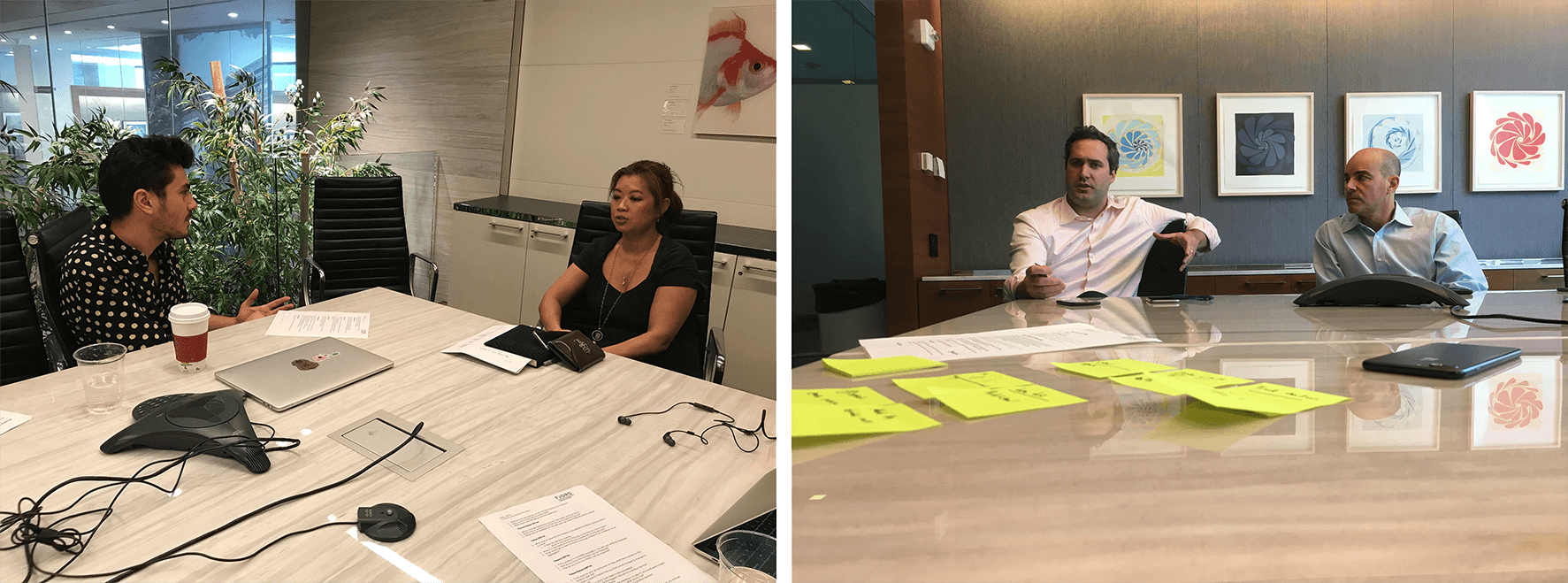 Bank of America clients participating in research interviews