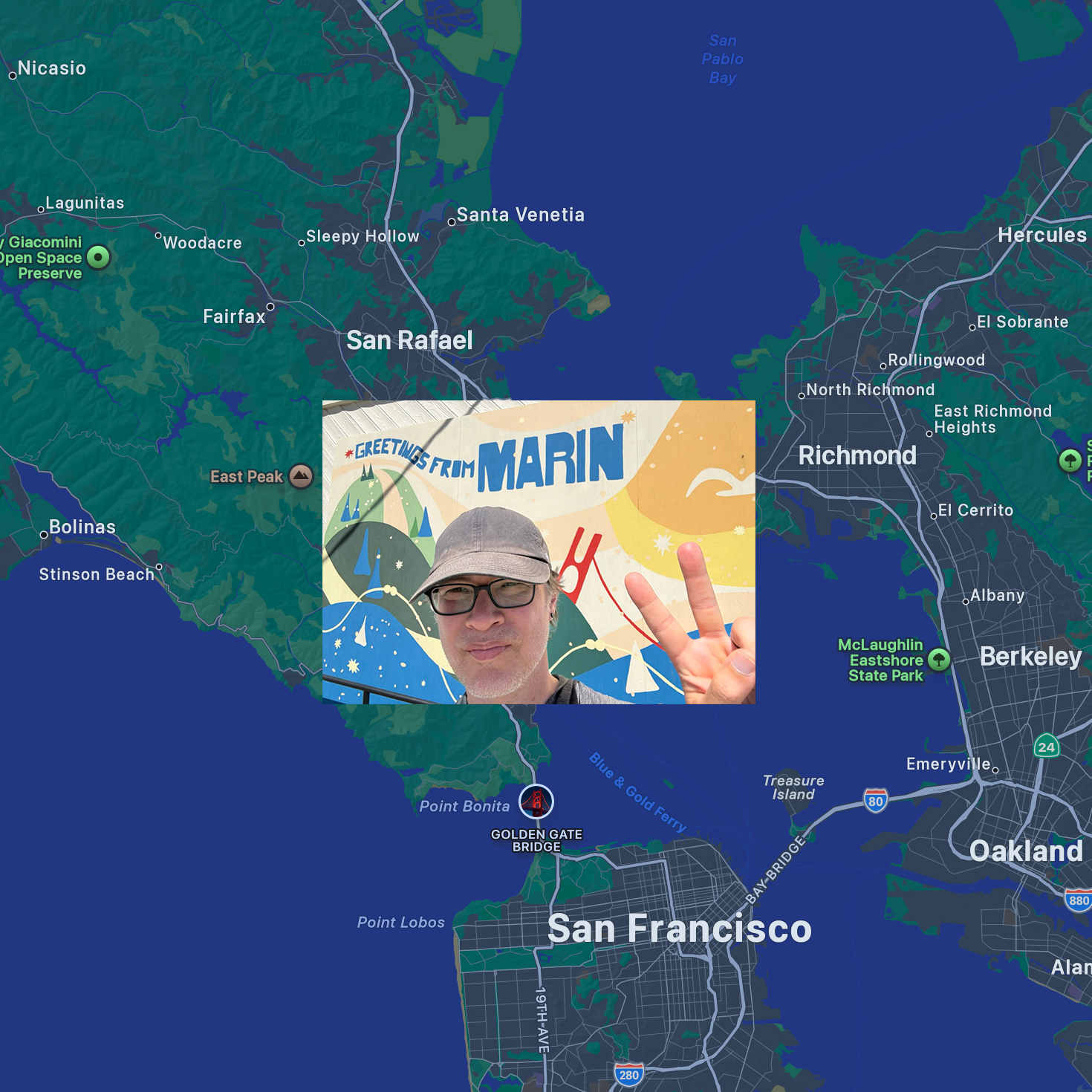 Skipper in Marin County, just north of San Francisco
